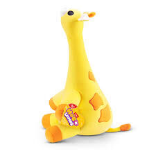 ZURU HUG A LUMPS GIGI THE GIRAFFE WEIGHTED PLUSH TOY zuru-hug-a-lumps-gigi-the-giraffe-weighted-plush-toy