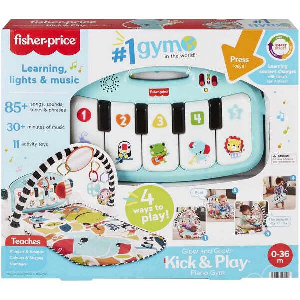 FISHER PRICE GLOW AND GROW KICK AND PLAY PIANO GYM FISHER PRICE GLOW AND GROW KICK AND PLAY PIANO GYM