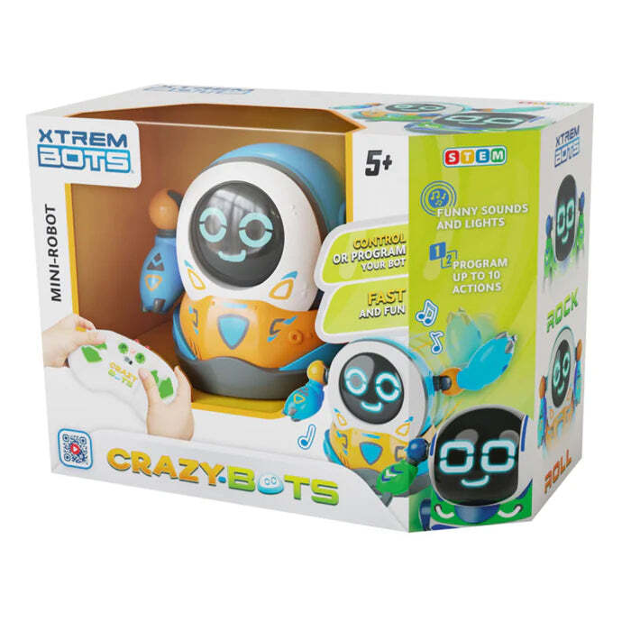XTREM BOTS STEM CRAZY BOTS MINI-ROBOT ROLL