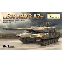 VESPID MODELS LEOPARD 2 A7+ GERMAN MAIN BATTLE TANK 1/72 SCALE PLASTIC MODEL KIT TANK