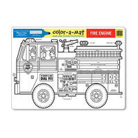 MELISSA AND DOUG COLOR-A-MAT FIRE ENGINE DOUBLE SIDED