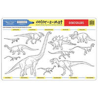 MELISSA AND DOUG COLOR-A-MAT DINOSAURS DOUBLE SIDED