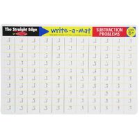 MELISSA AND DOUG WRITE-A-MAT SUBTRACTION PROBLEMS DOUBLE SIDED