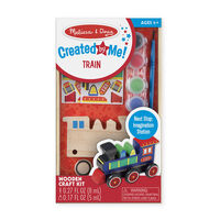MELISSA AND DOUG 8846 WOODEN TRAIN CRAFT KIT DIY