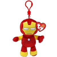 TY BEANIE BABIES MARVEL IRON MAN PLUSH CLIP