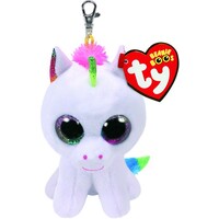 TY BEANIE BOOS PIXY WHITE UNICORN CLIP