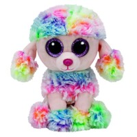 TY BEANIE BOOS RAINBOW MULTICOLOUR POODLE REGULAR