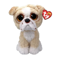 TY 37371 BEANIE BOOS POOCH - TAN ENGLISH BULLDOG REGULAR PLUSH