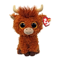 TY 37372 BEANIE BOOS ALFIE - BROWN HIGHLAND COW REGULAR PLUSH
