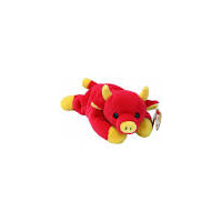 TY BEANIE BABIES SNORT II BULL REGULAR PLUSH