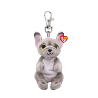 TY 43111 BEANIE BELLIES WILFRED - GREY DOG CLIP