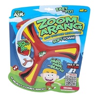ZING AIR ORIGINAL CLASSICS EASY TO FLY ZOOM ARANG SOFT FOAM OUTDOOR BOOMERANG CIRCLES OUT 9M RED