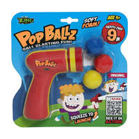 ZING CLASSICS ORIGINAL POP BALLZ SOFT FOAM SHOOTS OVER 9M RED