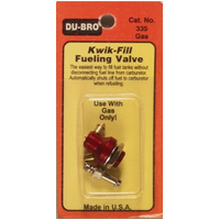 DU-BRO 335 KWIK-FILL FUELING VALVE GAS O
