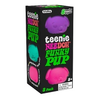SCHYLLING TEENIE NEE DOH FUNKY PUP 3PK- ORANGE/PINK/PURPLE