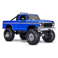 TRAXXAS TRX4 HIGH TRAIL EDITION WITH 1979 FORD F-150 TRUCK BODY 1/10 SCALE 4WD READY TO RUN BLUE REQUIRES BATTERY AND CHARGER