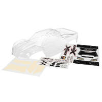 TRAXXAS 7711 X-MAXX CLEAR BODY WITH STICKER KIT AND WINDOW MASKS