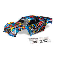 TRAXXAS 7711T X MAX ROCK AND ROLL PAINTED BODY WITH BODY WASHERS AND ROLL CAGE