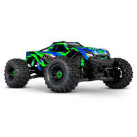 TRAXXAS 89086-4 MAXX 4S BRUSHLESS V2 4WD GREEN 1/10 SCALE MONSTER TRUCK WITH WIDEMAXX - BATTERIES AND CHARGER NOT INCLUDED