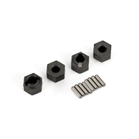 TRAXXAS 9750 WHEEL HUBS 7MM HEX (4) AXLE PINS (8)