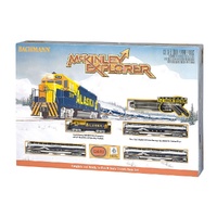 BACHMANN 24023 MCKINLEY EXPLORER E-Z TRACK SYSTEM COMPLETE AND READY TO RUN N SCALE ELECTRIC TRAIN SET