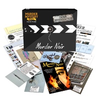 UNIVERSITY GAMES MURDER MYSTERY PARTY CASE FILES PUZZLES - MURDER NOIR BOARD GAME