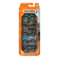 MATCHBOX C1817 5 PACK ADVENTURE SEEKERS DIECAST CARS