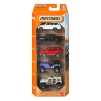 MATCHBOX C1817 5 PACK JEEP DIECAST CARS