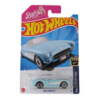 HOT WHEELS BARBIE THE MOVIE 1956 CORVETTE BLUE 9/10 HW SCREEN TIME