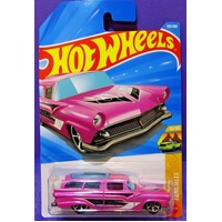 HOT WHEELS BASIC 133/250 - WAGONS FAMILIALES SERIES - 8 CRATE 5 OF 10 DIECAST CAR LONG CARD