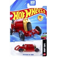 HOT WHEELS BASIC 131/250 - 2026 DROP TOPS SERIES - FIAT BEAST OF TURIN 5 OF 5 DIECAST CAR LONG CARD