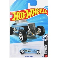 HOT WHEELS BASIC 119/250 - ROD SQUAD SERIES - 33 FORD LO BOY 3 OF 10 DIECAST CAR LONG CARD