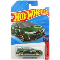 HOT WHEELS 11/250 - NIGHTSPEED SERIES - 2018 HONDA CIVIC TYPE R 3 OF 10 DIECAST CAR LONG CARD