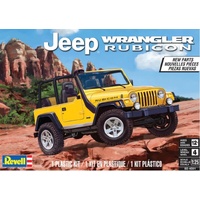 REVELL 14501 JEEP WRANGLER RUBICON 1/25 SCALE PLASTIC MODEL KIT VEHICLE