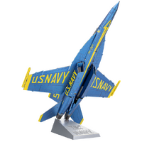 METAL EARTH ICX212 PREMIUM SERIES BLUE ANGELS F/A-18 SUPER HORNET 3D METAL MODEL KIT