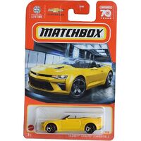 MATCHBOX 16 CHEVY CAMARO CONVERTABLE 31/100 METAL DIECAST CAR LONGCARD