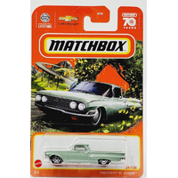 MATCHBOX 70 YEARS HKW58 1960 CHEVY EL CAMINO 29 OF 100 DIECAST CAR LONG CARD