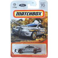 MATCHBOX 70 YEAR ANNIVERSARY FORD POLICE INTERCEPTOR 23/100 LONG CARD