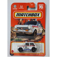 MATCHBOX 70 YEARS HKW33 1970 HONDA N600 OFF ROAD 7 OF 100 DIECAST CAR LONG CARD