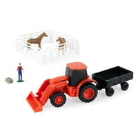 TOMY 37976 KUBOTA FRONT END LOADER 1/64 SCALE 10PC FARM SET