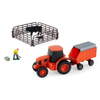 TOMY 37976 KUBOTA TRACTOR 1/64 SCALE 10PC FARM SET