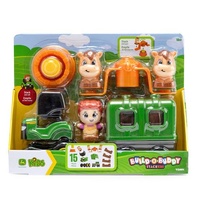 TOMY 47723 JOHN DEERE KIDS BUILD A BUDDY STACKERS HORSES 15 PIECE SET