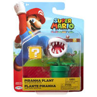 SUPER MARIO PIRANHA PLANT WITH COIN 3 POINTS OF ARTICULATION 4 INCH FIGURE
