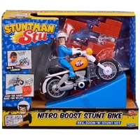 PLAYMATES TOYS STUNTMAN STU NITRO BOOST STUNT BIKE