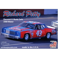 SALVINOS JR RPMC198ON REICHARD PETTY #43 CHEVROLET MONTE CARLO 1980 WINNER 1:25 PLASTIC MODEL KIT