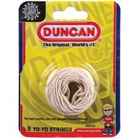 DUNCAN YOYO HIGH PERFORMANCE STRINGS WHITE 5 PACK POLYESTER/COTTON