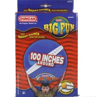 DUNCAN BIG FUN MEGA BOUNCE XL 100 INCH ROUND BALL WITH PUMP - BLUE