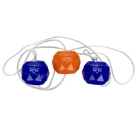 DUNCAN NOVA FLOW ATTACHED JUGGLING SKILL TOY - BLUE AND ORANGE