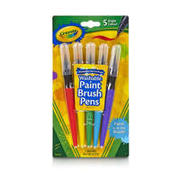 CRAYOLA WASHABLE PAINT BRUSH PENS 5PK