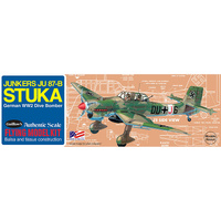 GUILLOWS 508 JUNKERS JU 87-B BALSA AND TISSUE CONSTRUCTION RUBBER BAND FLYING MODEL KIT